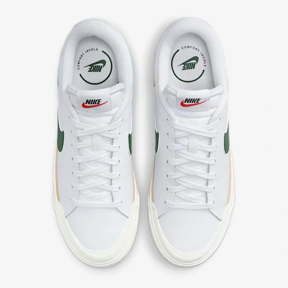 Nike WMNS Court Legacy Lift
Platforms 
White/Sail/Sesame/Fir
Style DM7590-107 - Picture 8 of 16